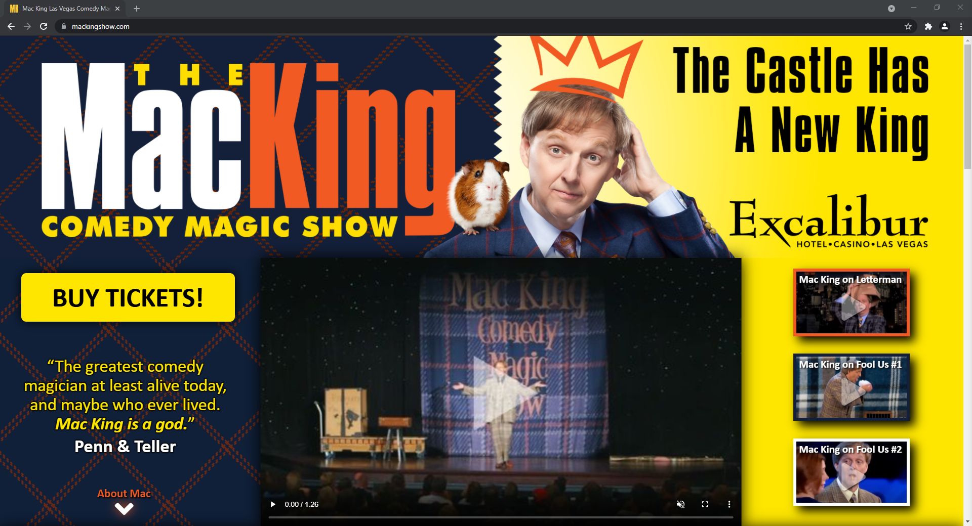 The Mac King Compedy Magic Show